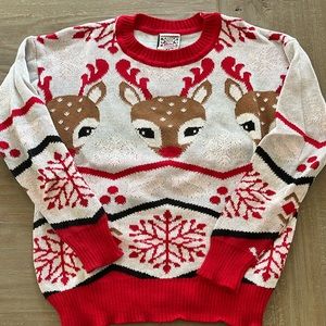 Christmas Holiday Ugly Sweater Rudolph Reindeer